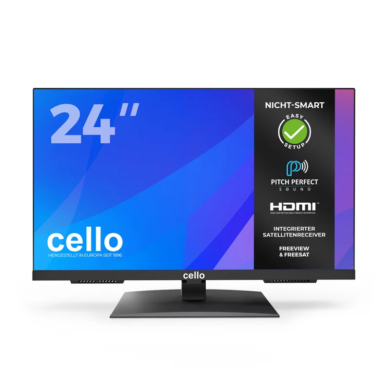 24” LED Digital TV with Perfect Pitch Sound & Satellite Tuner (DE)