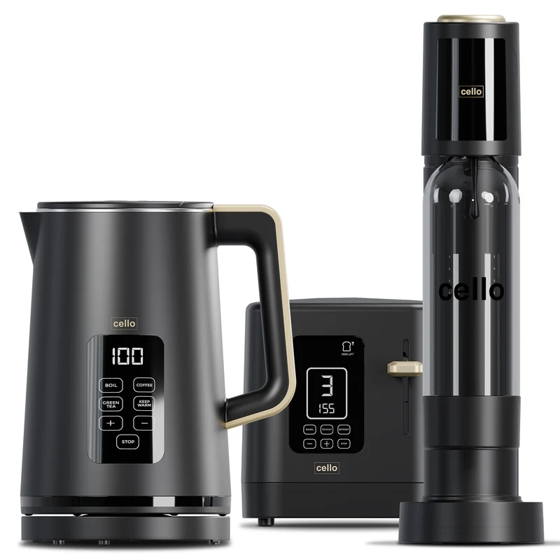 Refresh Bundle - Digital Kettle + 2 Slice Toaster + Soda Maker