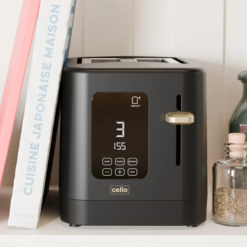 Kitchen Bundle - Digital Kettle + 2 Slice Toaster + Single Air Fryer