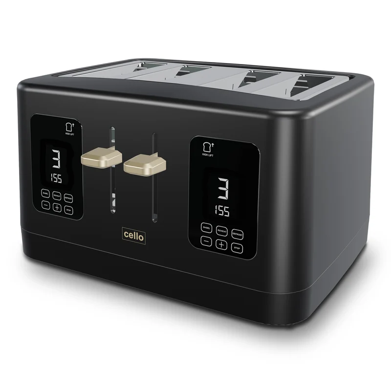 Breakfast Bundle - Digital Kettle + 4 Slice Toaster