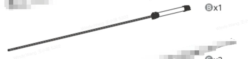 Sync rod Part E for standing desk