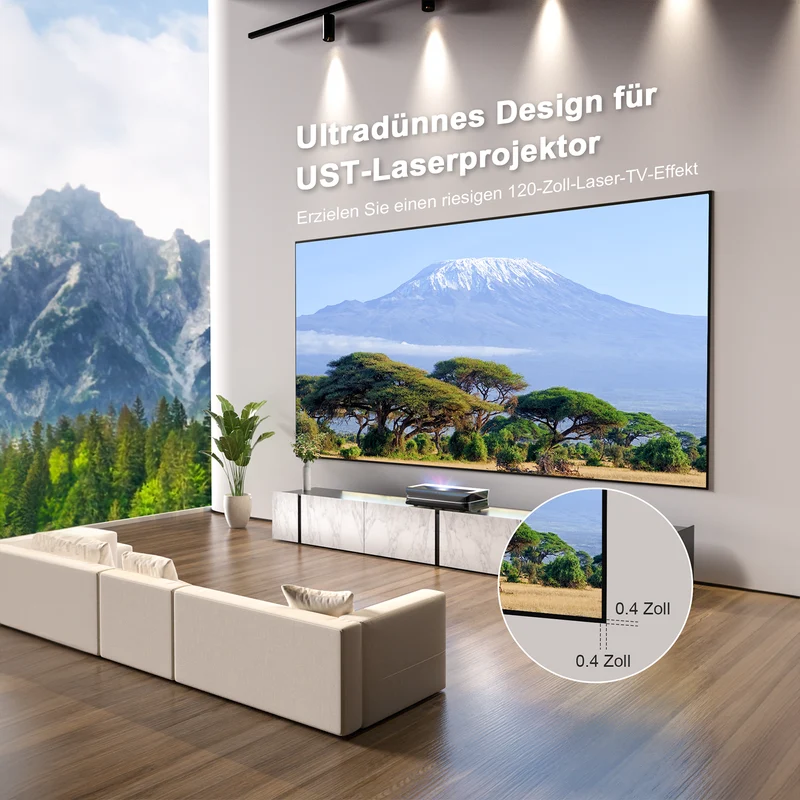 100'' -120'' Tageslicht Fresnel ALR Leinwand