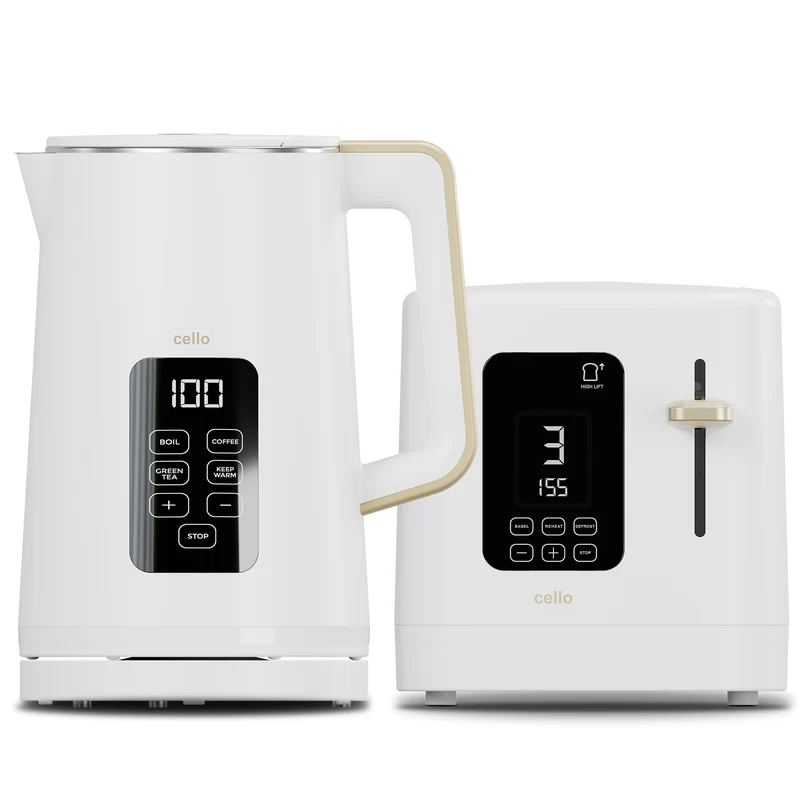 Breakfast Bundle - Digital Kettle + 2 Slice Toaster (DE)
