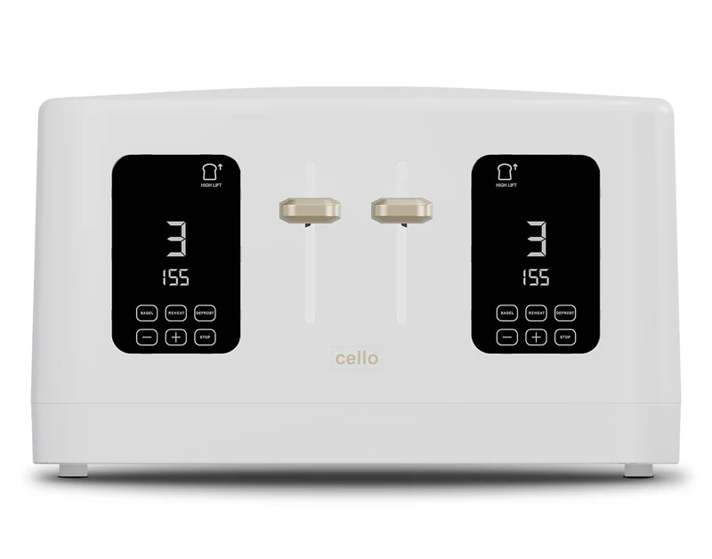 Digital 4 Slice Toaster with Touch Control and Timer (DE)