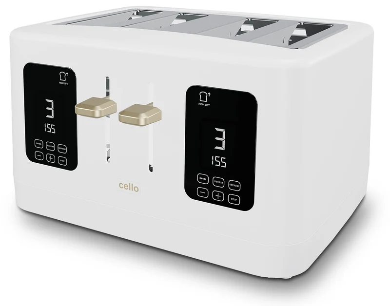 Digital 4 Slice Toaster with Touch Control and Timer (DE)