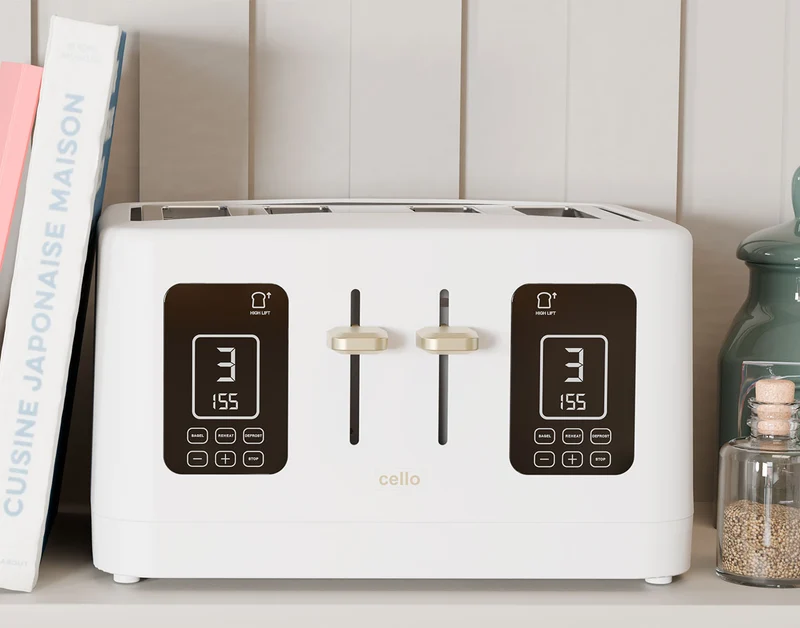 Digital 4 Slice Toaster with Touch Control and Timer (DE)