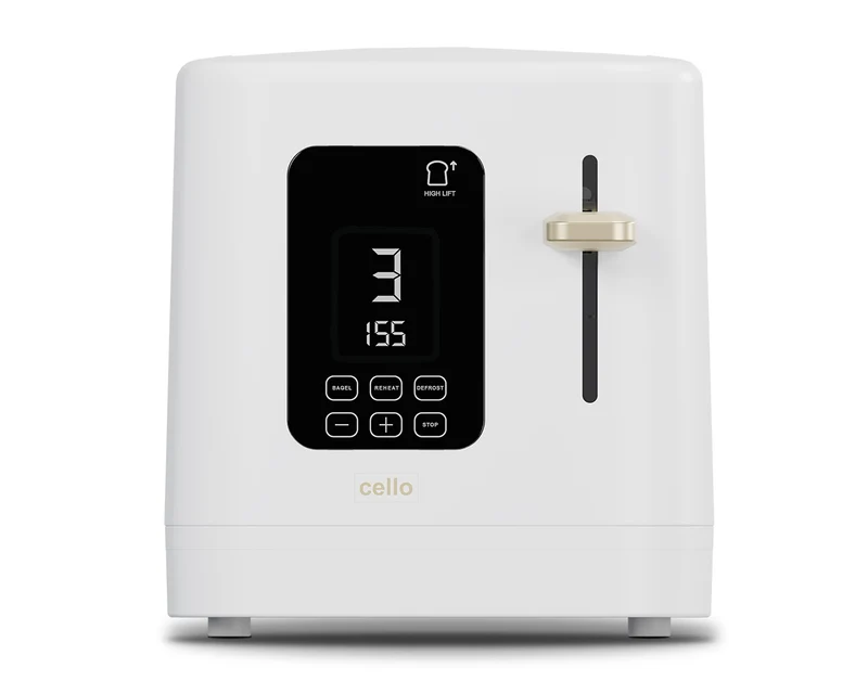 Digital 2 Slice Toaster with Touch Control and Timer (DE)