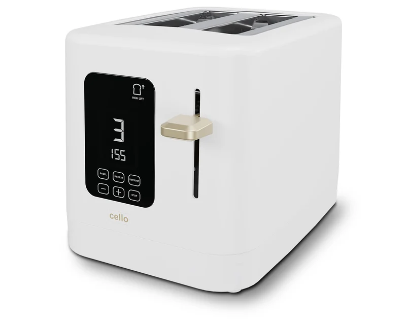 Digital 2 Slice Toaster with Touch Control and Timer (DE)