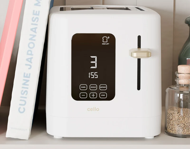 Digital 2 Slice Toaster with Touch Control and Timer (DE)
