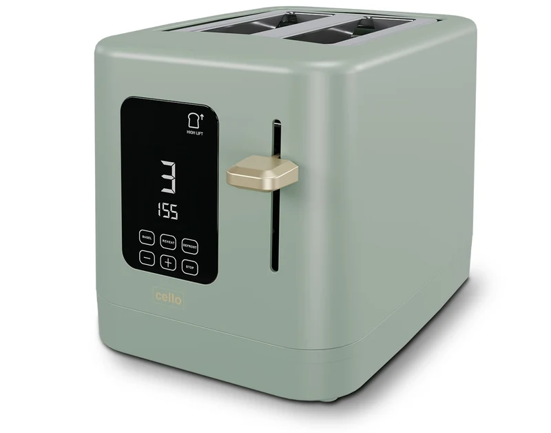 Digital 2 Slice Toaster with Touch Control and Timer (DE)