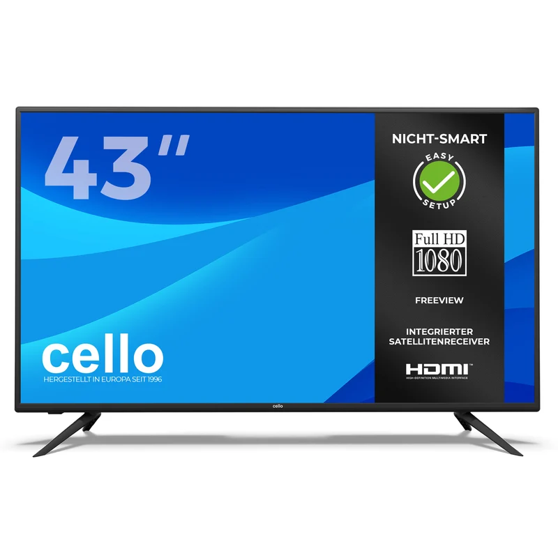 43” Full HD LED TV With Built-in Freeview T2 HD (DE)