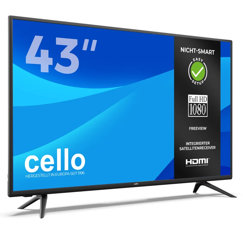 43” Full HD LED TV With Built-in Freeview T2 HD (DE)