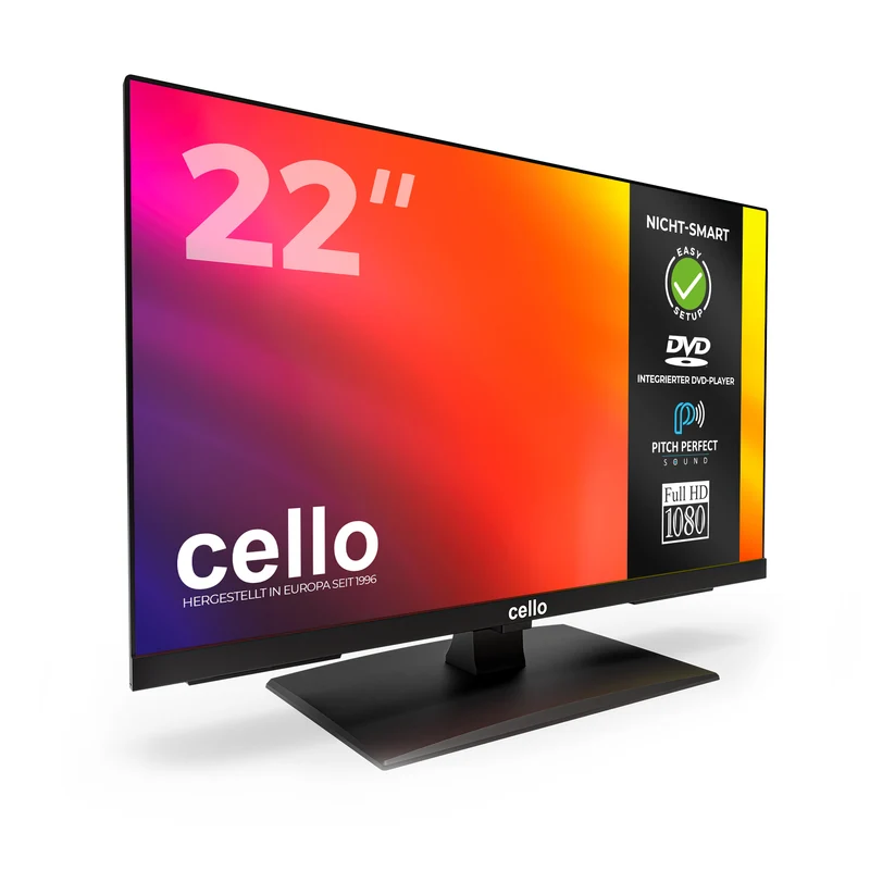 22” Full HD TV with built-in DVD Player & Perfect Pitch Sound (DE)