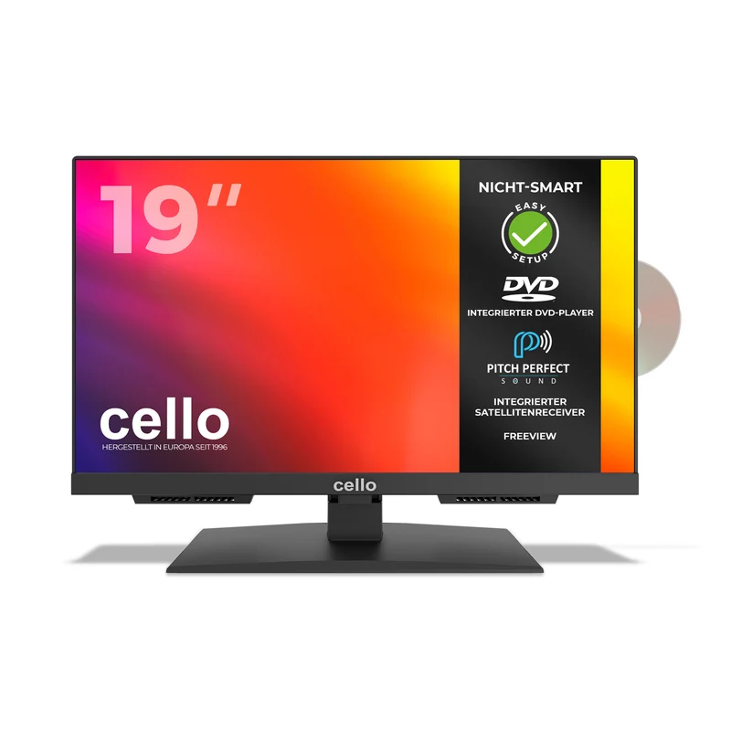 19” LED TV with built-in DVD Player & Perfect Pitch Sound (DE)