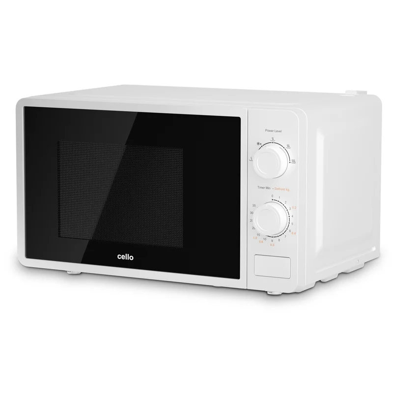 20L White Manual Microwave, 800W