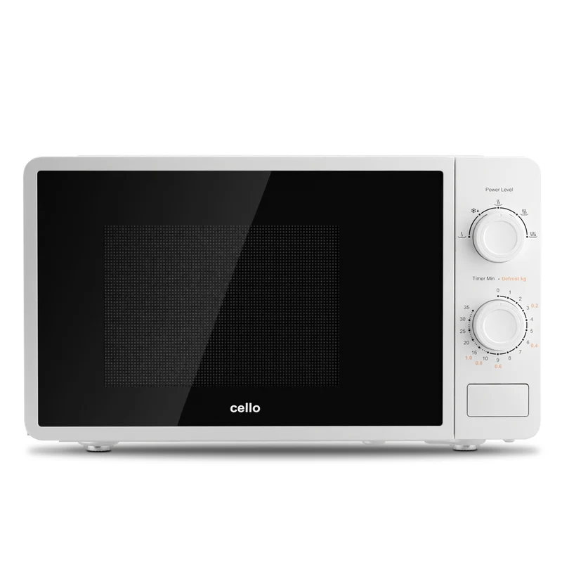 20L White Manual Microwave, 800W