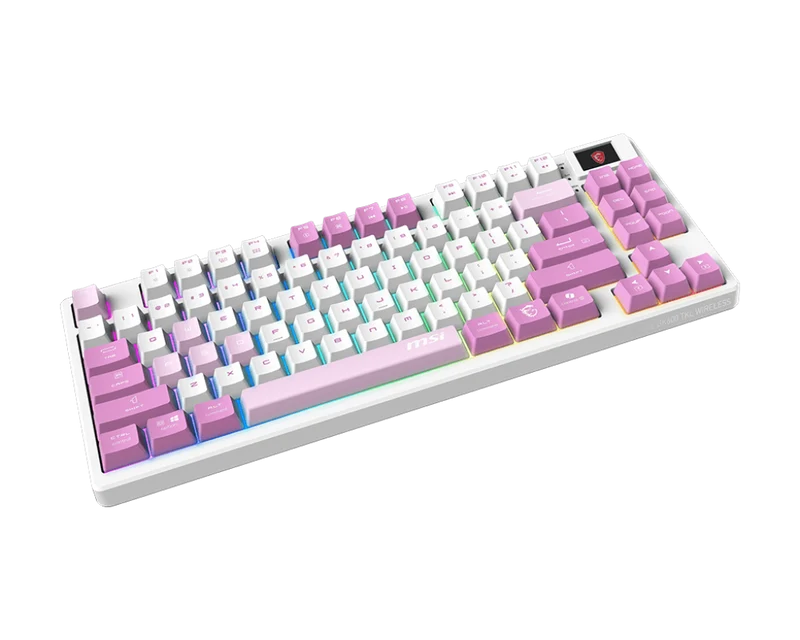 MSI CB Gaming Tastatur FORGE GK600 TKL WIRELESS VIOLET DE