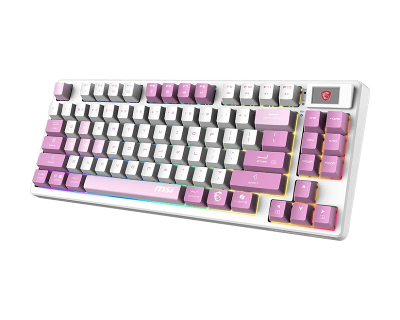 MSI CB Gaming Tastatur FORGE GK600 TKL WIRELESS VIOLET DE