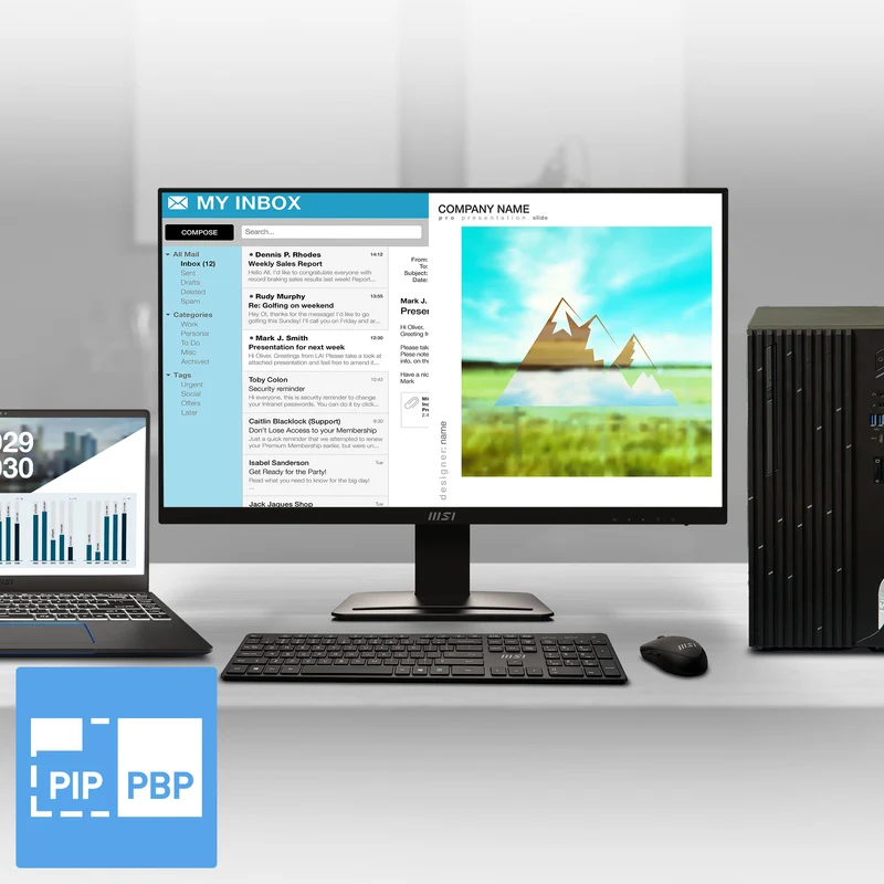 PRO MP273U | MSI Pro Monitor mit 4K-Auflösung