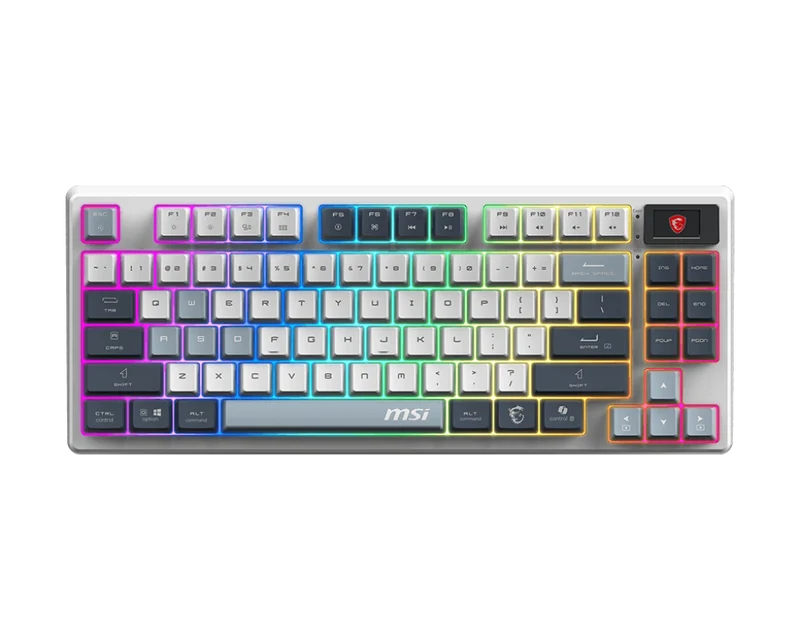 MSI Gaming Tastatur FORGE GK600 TKL W SKY DE