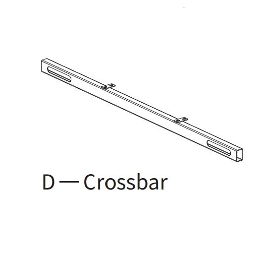 Crossbar for Single Motor Standing Desk with One Drawer-Contact us to buy