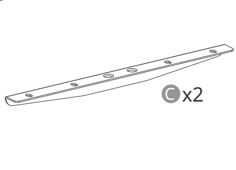Us AB series single motor DWK leg 1 gray-power cord