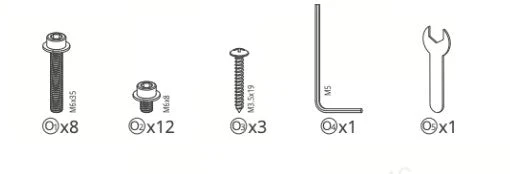 1-6 screw package for S2 desk frame