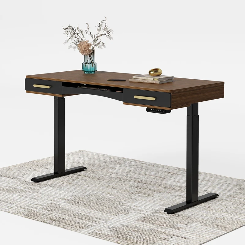 Mid-Century Modern Desktop with Keyboard Tray