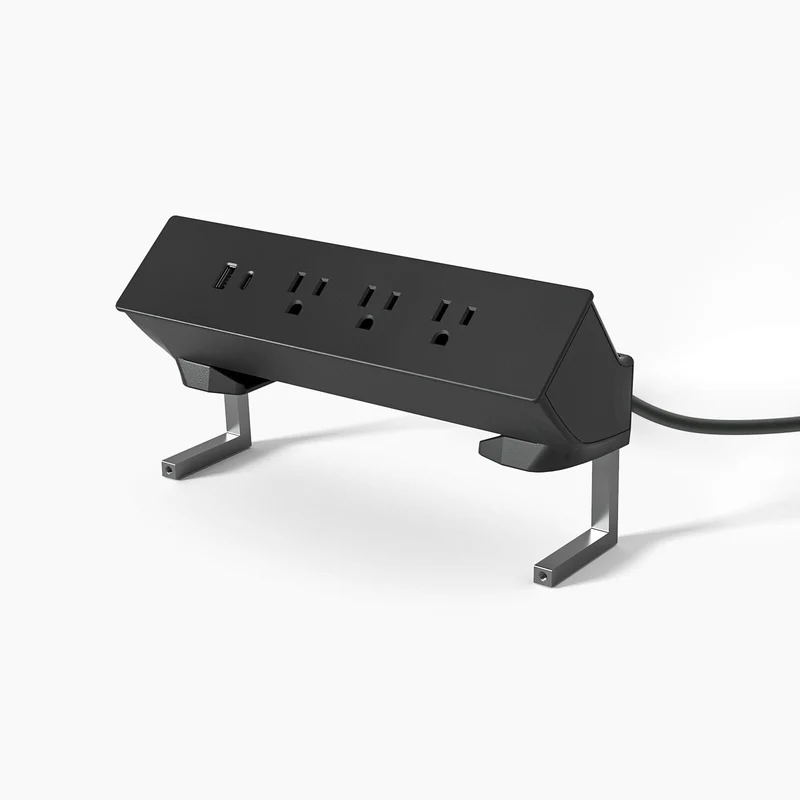 5-in-1 Power Strip With Desk Clamp