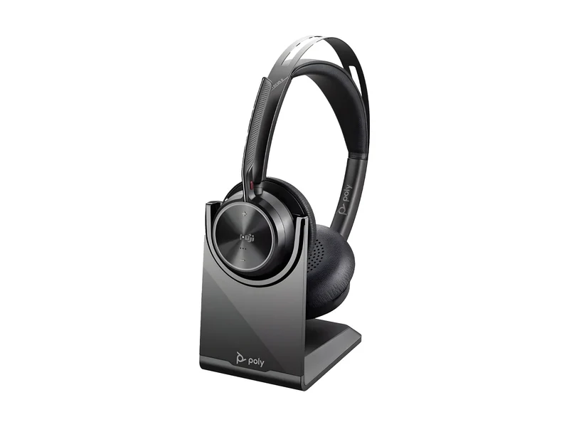 Poly Voyager Focus 2 UC Stereo Bluetooth Headset with Charging Stand (77Y86AA)