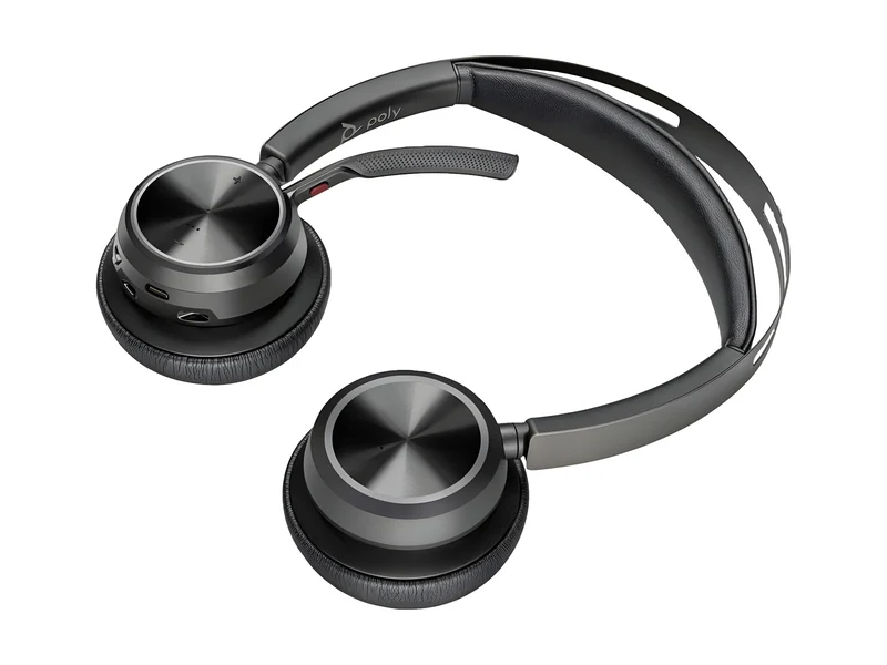 Poly Voyager Focus 2 UC Stereo Bluetooth Headset with Charging Stand (77Y86AA)
