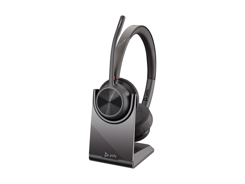 Poly Voyager 4320 UC Stereo Bluetooth Headset with BT700 & Charging Stand (77Y99AA)