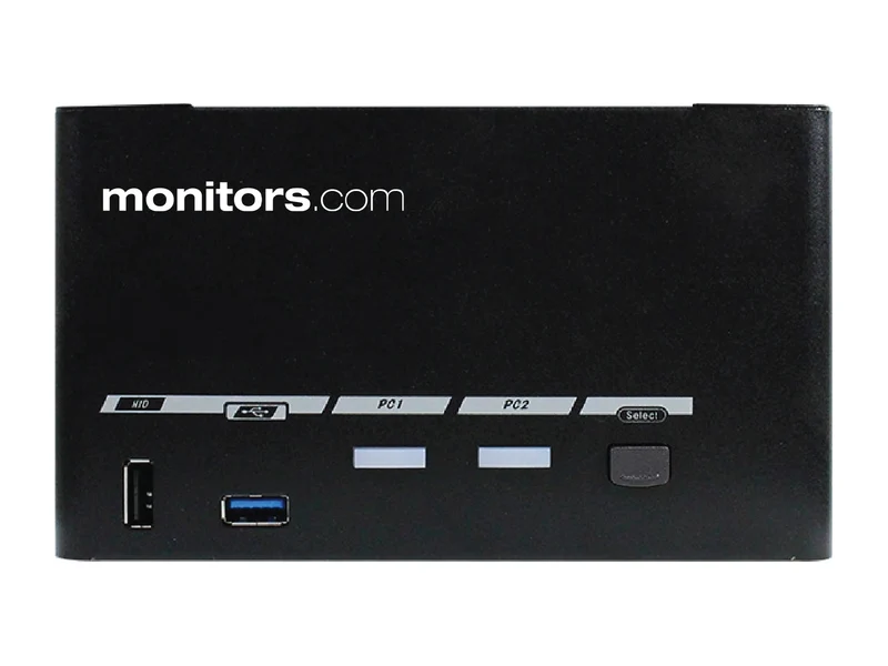Monitors.com Two Workstation, Quad-Monitor 8K DisplayPort EDID Passthrough KVM Switch. Includes 8 x 8K DP to DP Cables & 2 x USB 3.0 Cables (MEDKVM-8142)