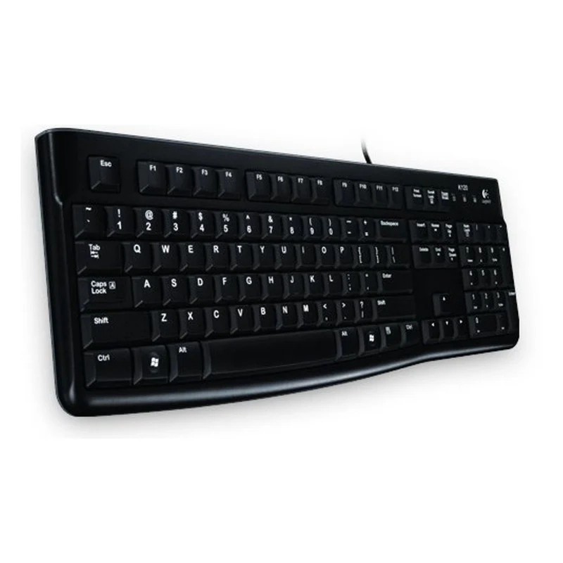 Logitech K120 Corded Keyboard USB-Tastatur QWERTZ Deutsch Schwarz