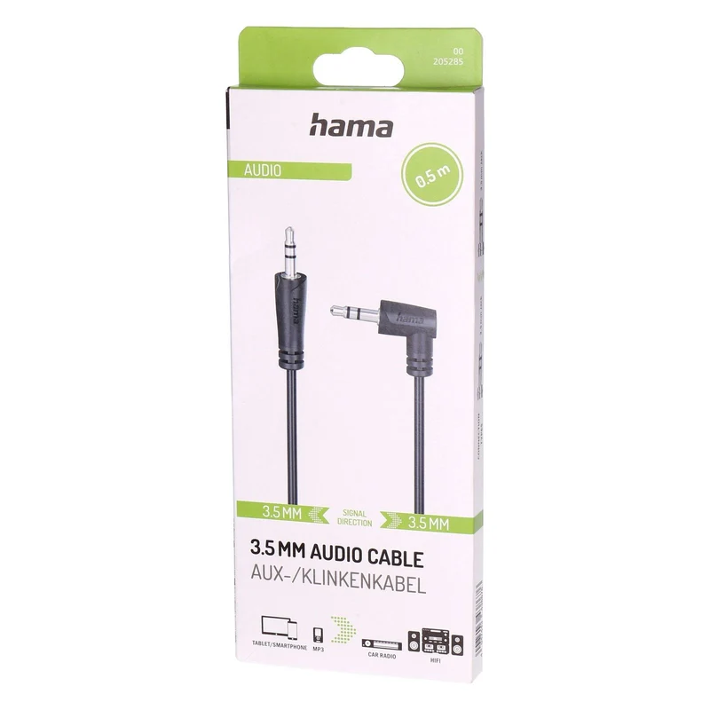 Hama 3,5MM Audio Kabel AUX-/Klinkenkabel 0,5m