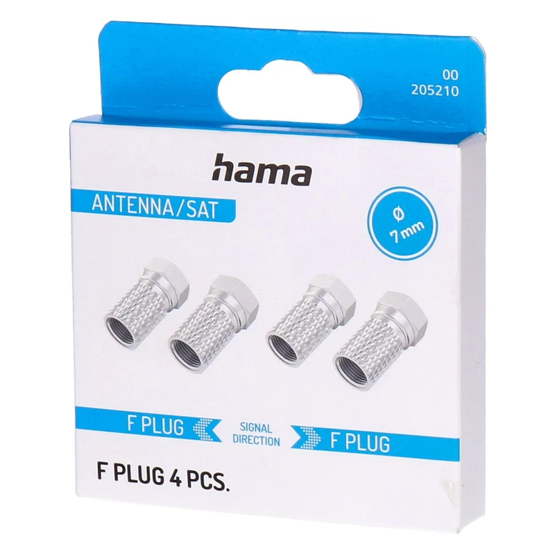 Hama 00205210 Koaxialstecker F-Typ 4 Stück(e)
