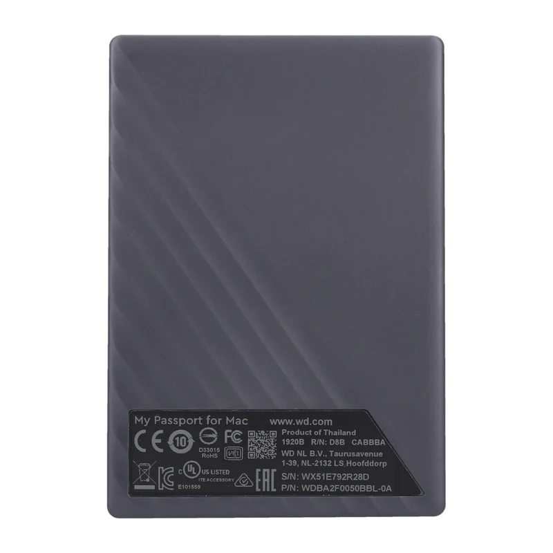 WD My Passport for Mac ext. Festplatte 5TB schwarz / blau