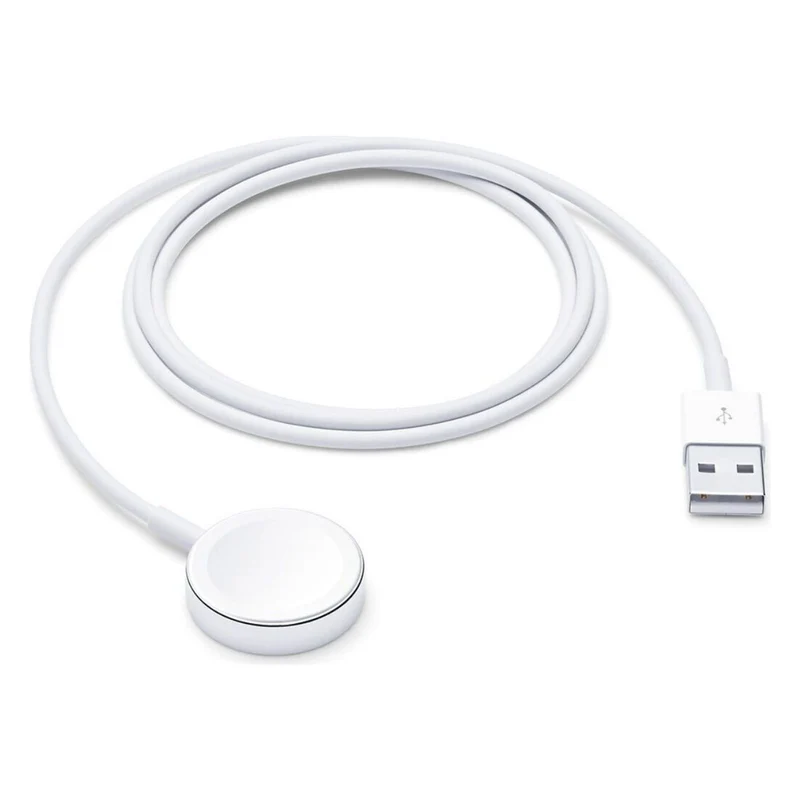Apple Watch Magnetisches Ladekabel auf USB Kabel 1m weiß