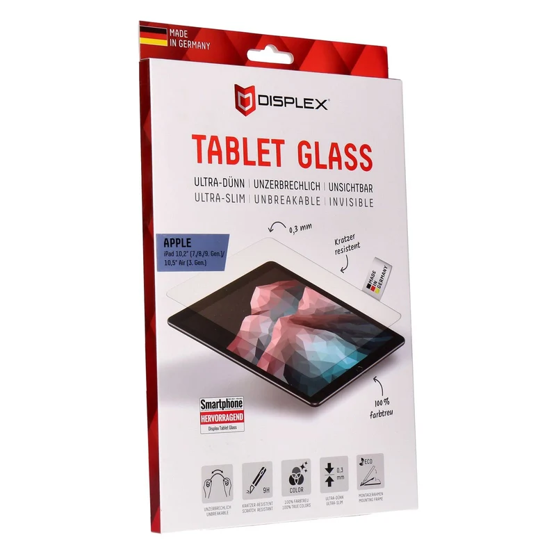 DISPLEX Tablet Panzerglas Apple iPad 7/8/9 Gen10,5 Air (3 Gen.)