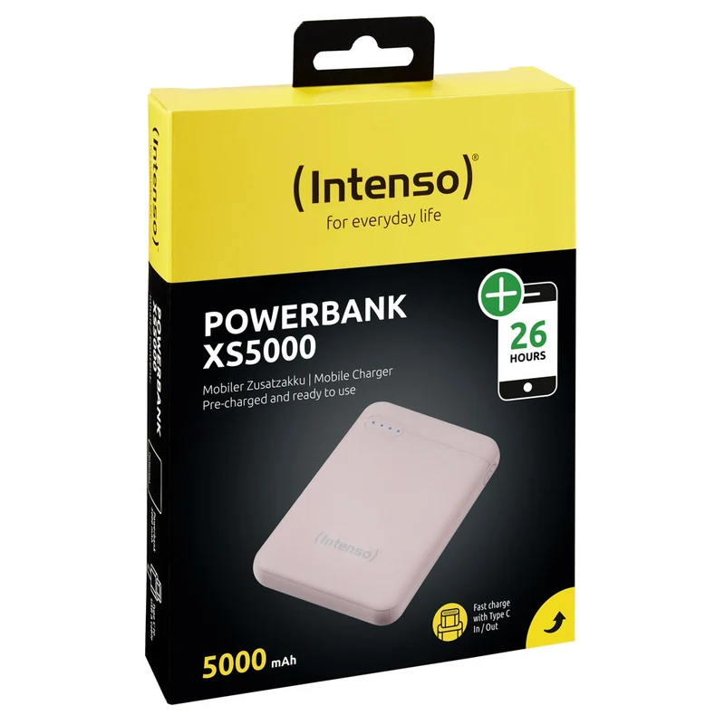 Intenso XS5000 Akkuladegerät Lithium Polymer (LiPo) 5000 mAh Rose