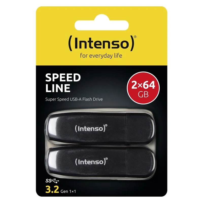Intenso 3533494 USB-Stick 64 GB USB Typ-A 3.2 Gen 1 (3.1 Gen 1) Schwarz