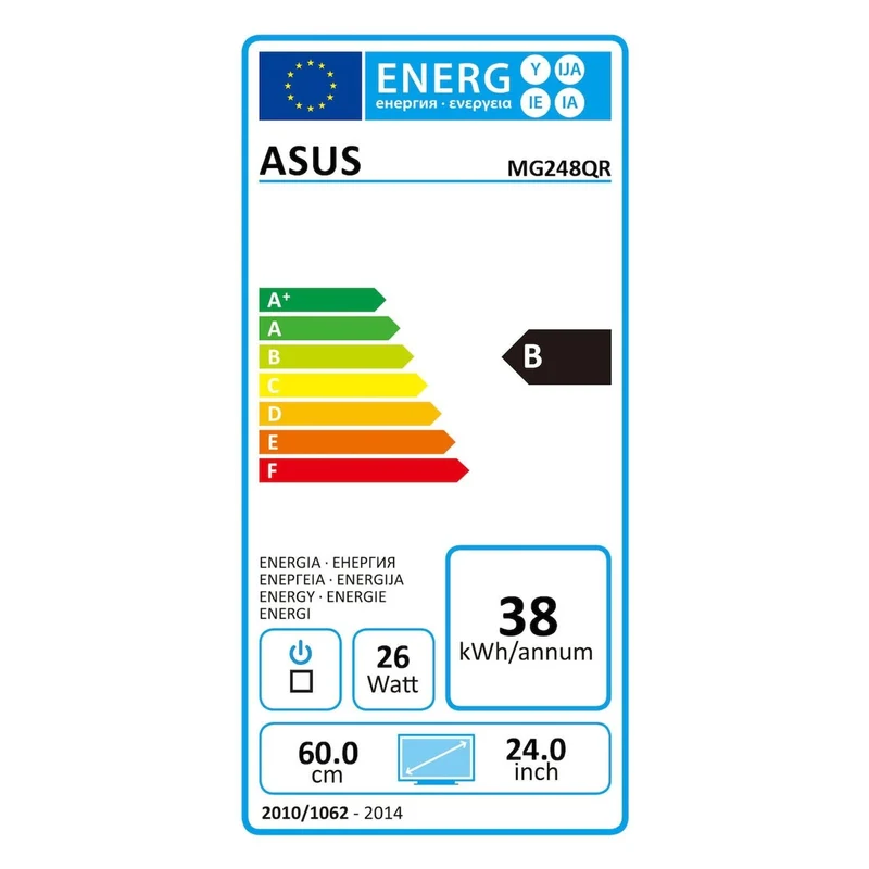 ASUS MG248QR 24" (61cm) Full HD TN LED Gaming Monitor Schwarz