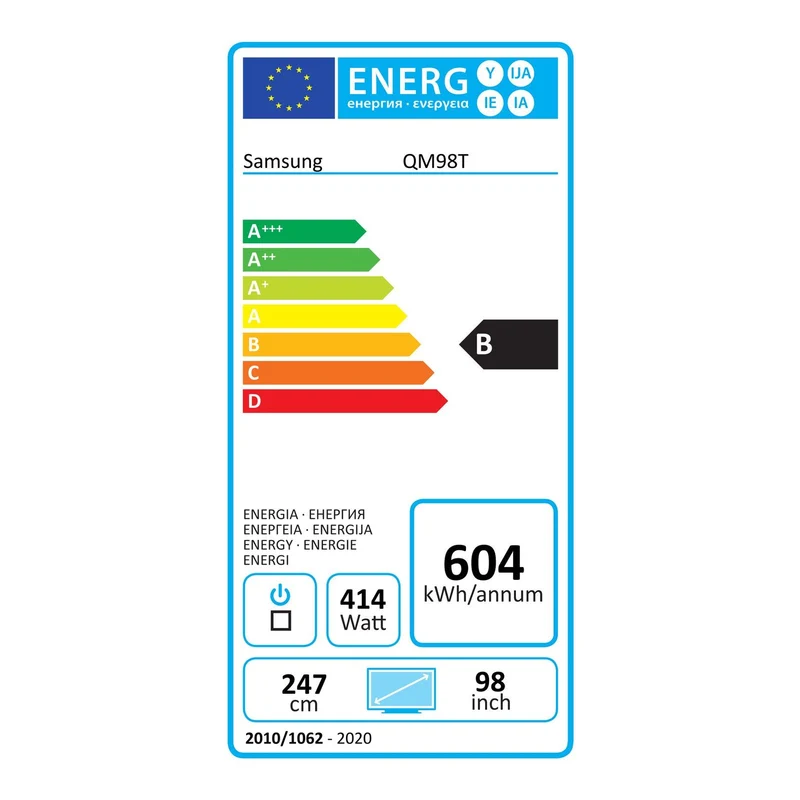 Samsung QM98T-B Smart Signage 98" (247,7cm) Flachbildschirm 4K UHD Display Schwarz