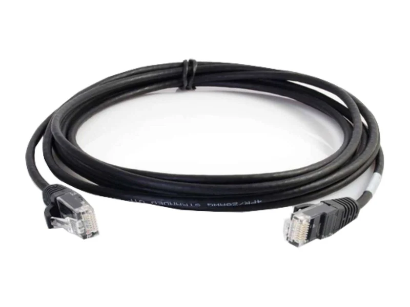 Monitors.com Cat6 Snagless Unshielded Slim Ethernet Network Patch Cable 10ft (Black)