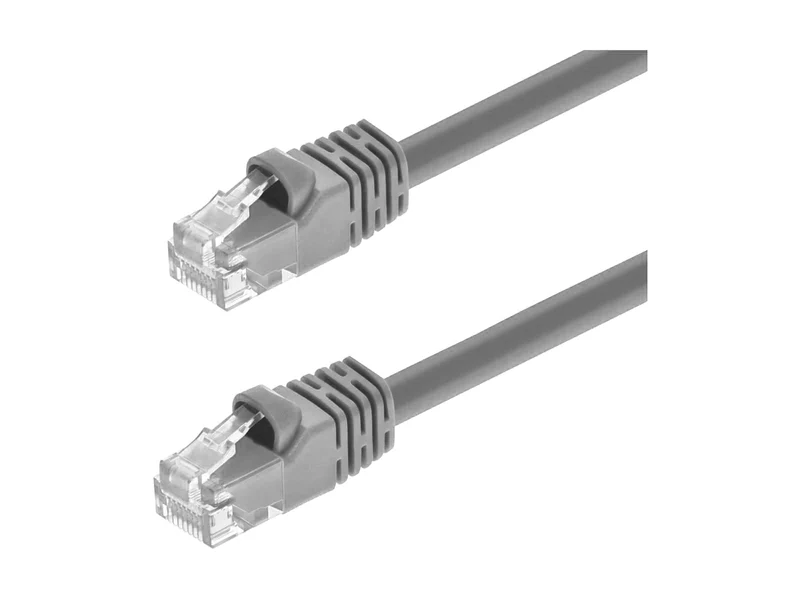 Monitors.com Cat5E Snagless Unshielded Ethernet Network Patch Cable 10ft (Gray)