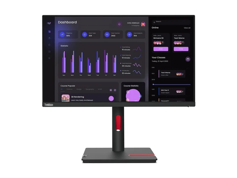 Lenovo ThinkVision T24i-30 24" Full HD 1920 x 1080 Color Display Monitor (63CFMAR1US)