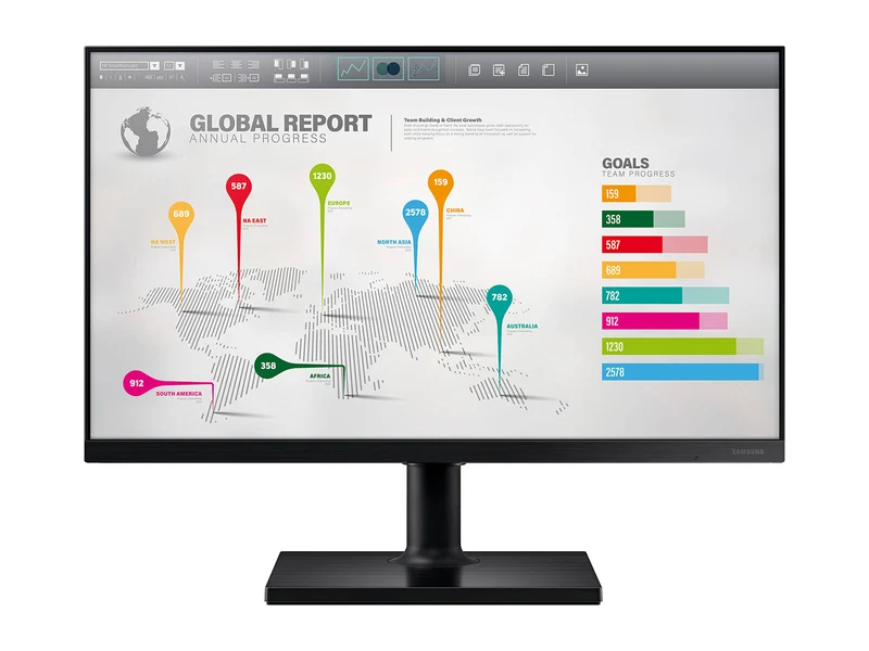 Samsung Business Class FT45 27" Full HD 1920 x 1080 Color Display Monitor (F27T450FQN)