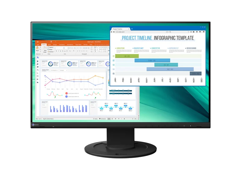 Eizo FlexScan EV2460FX-BK FHD 1920 x 1080 24" Full HD Display (EV2460FX-BK)