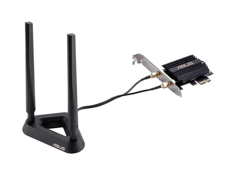 Asus Wireless PCE-AX3000 Wifi Adapter Next-Gen Wifi 6 Dual-Band PCIe Adapter | Bluetooth 5.0 | OFDMA | 2x2 MU-MIMO | WPA3 Security (PCE-AX58BT)