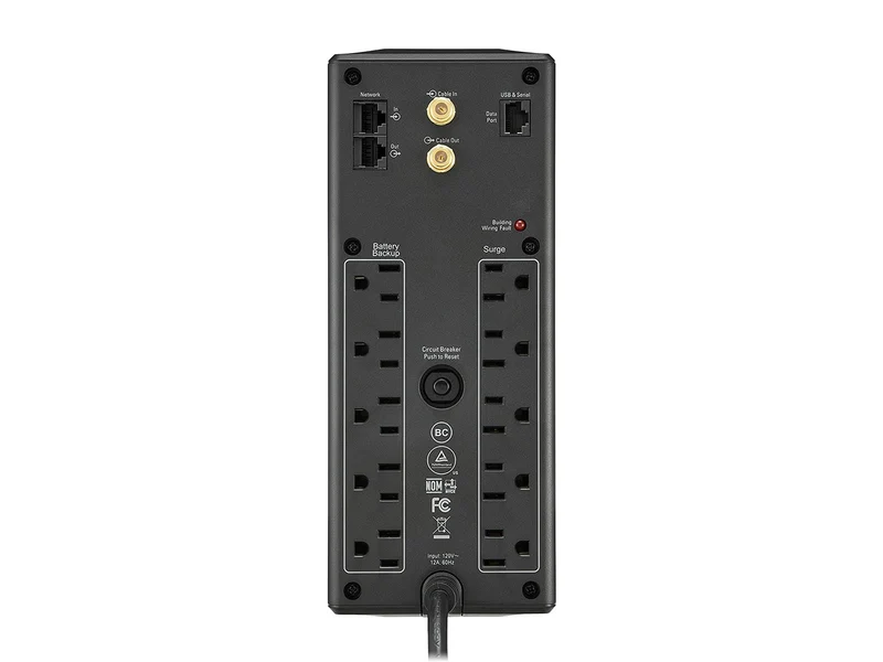 APC UPS, 1500VA UPS Battery Backup & Surge Protector with AVR, Back-UPS Pro Uninterruptible Power Supply (BX1500M)